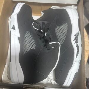 Jordan Black and White Sneakers Breathable Mesh Design